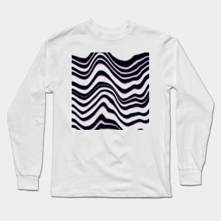 Glitched lines effect Long Sleeve T-Shirt